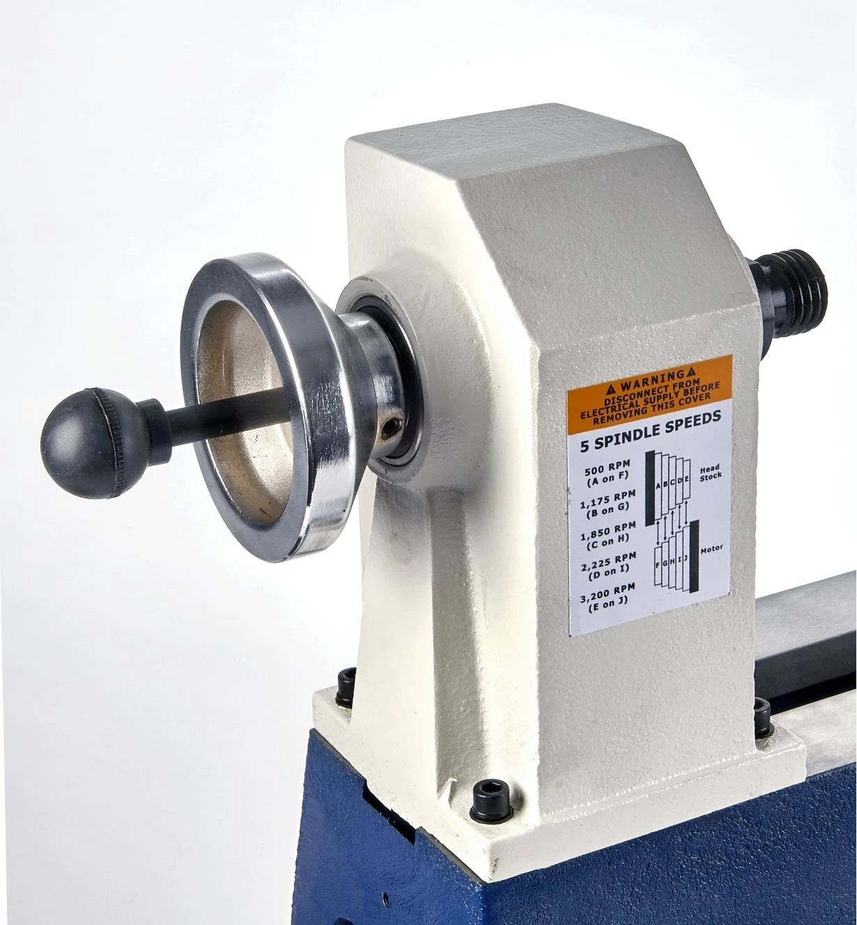 Rikon 1/2 Hp Mini Lathe & Set Of 3 Carbide-Tipped Turning Tools 5 Rikon 1/2 Hp Mini Lathe & Set Of 3 Carbide-Tipped Turning Tools - Image 5