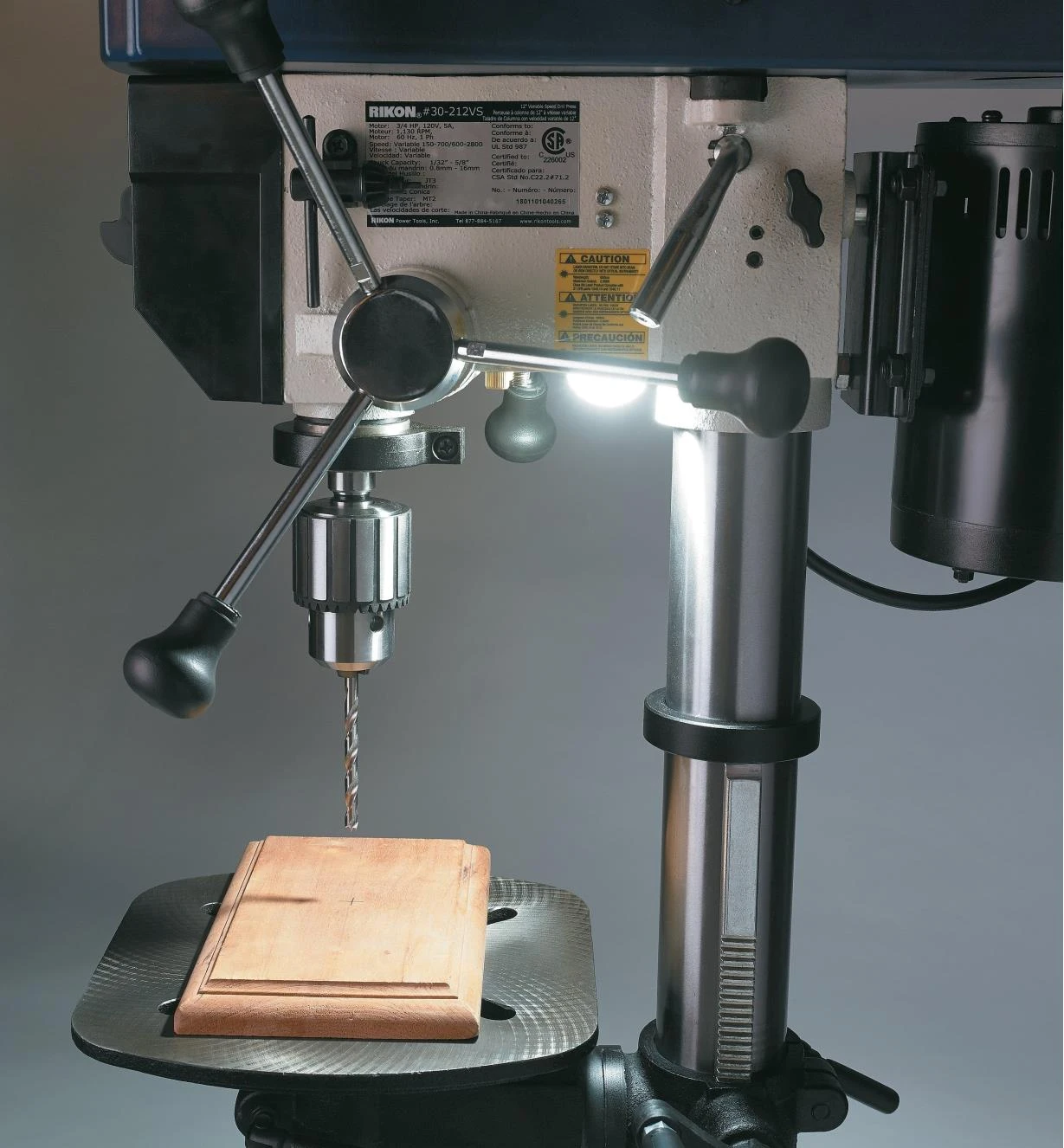 Rikon 12" Variable-Speed Drill Press 6 Rikon 12" Variable-Speed Drill Press - Image 6