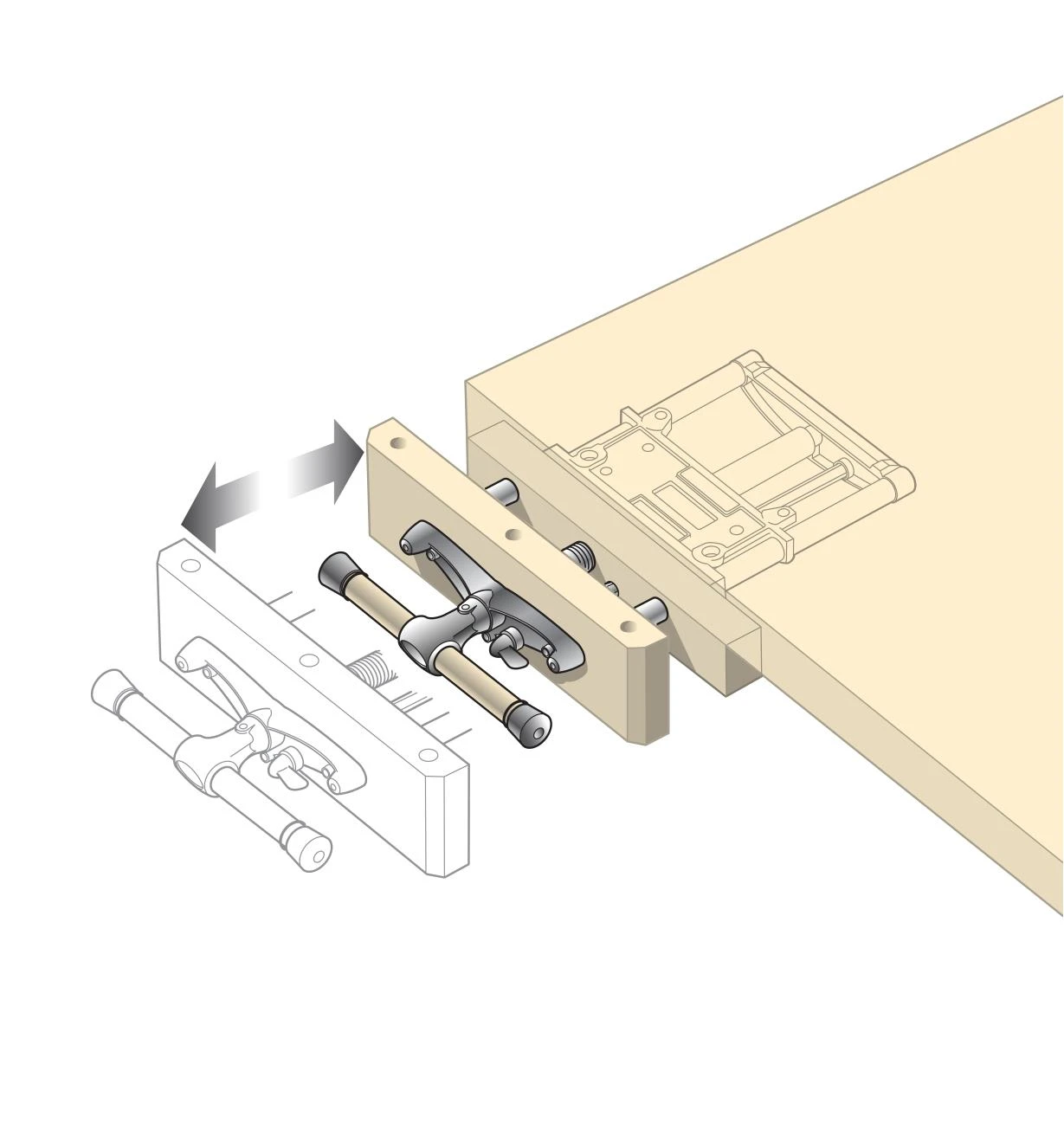 Veritas Quick-Release Front Vise 3 Veritas Quick-Release Front Vise - Image 3