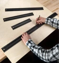 Set Of 4 Veritas Imperial/Metric Shop Rules