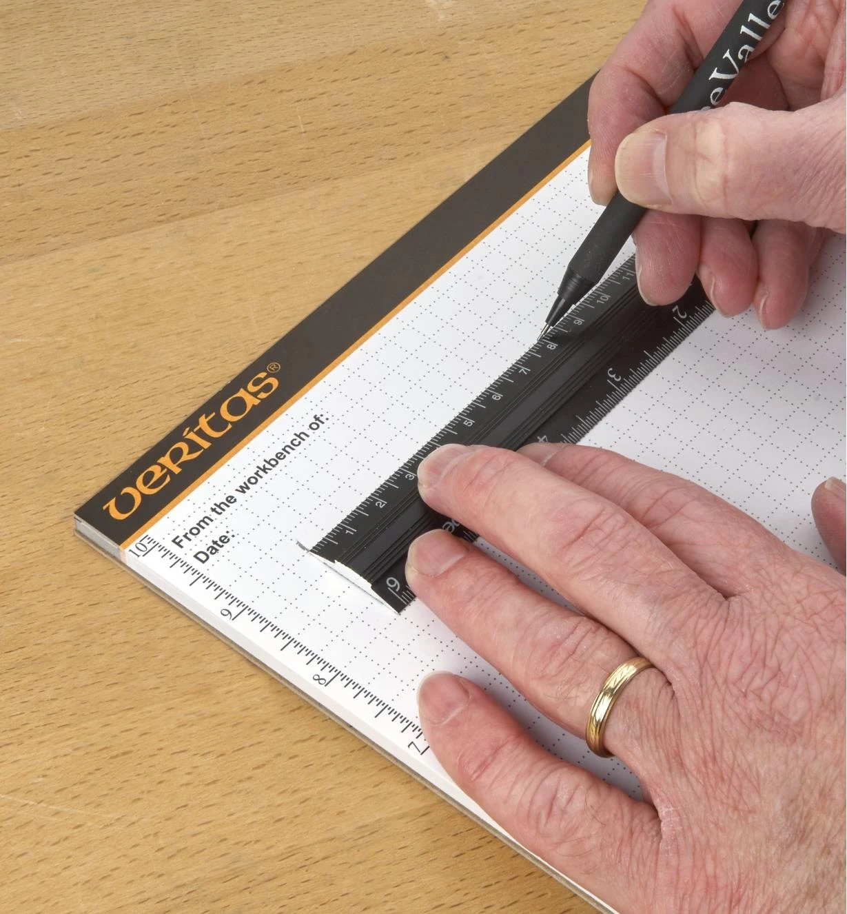 Set Of 4 Veritas Imperial/Metric Aluminum Bench Rules 8 Set Of 4 Veritas Imperial/Metric Aluminum Bench Rules - Image 8