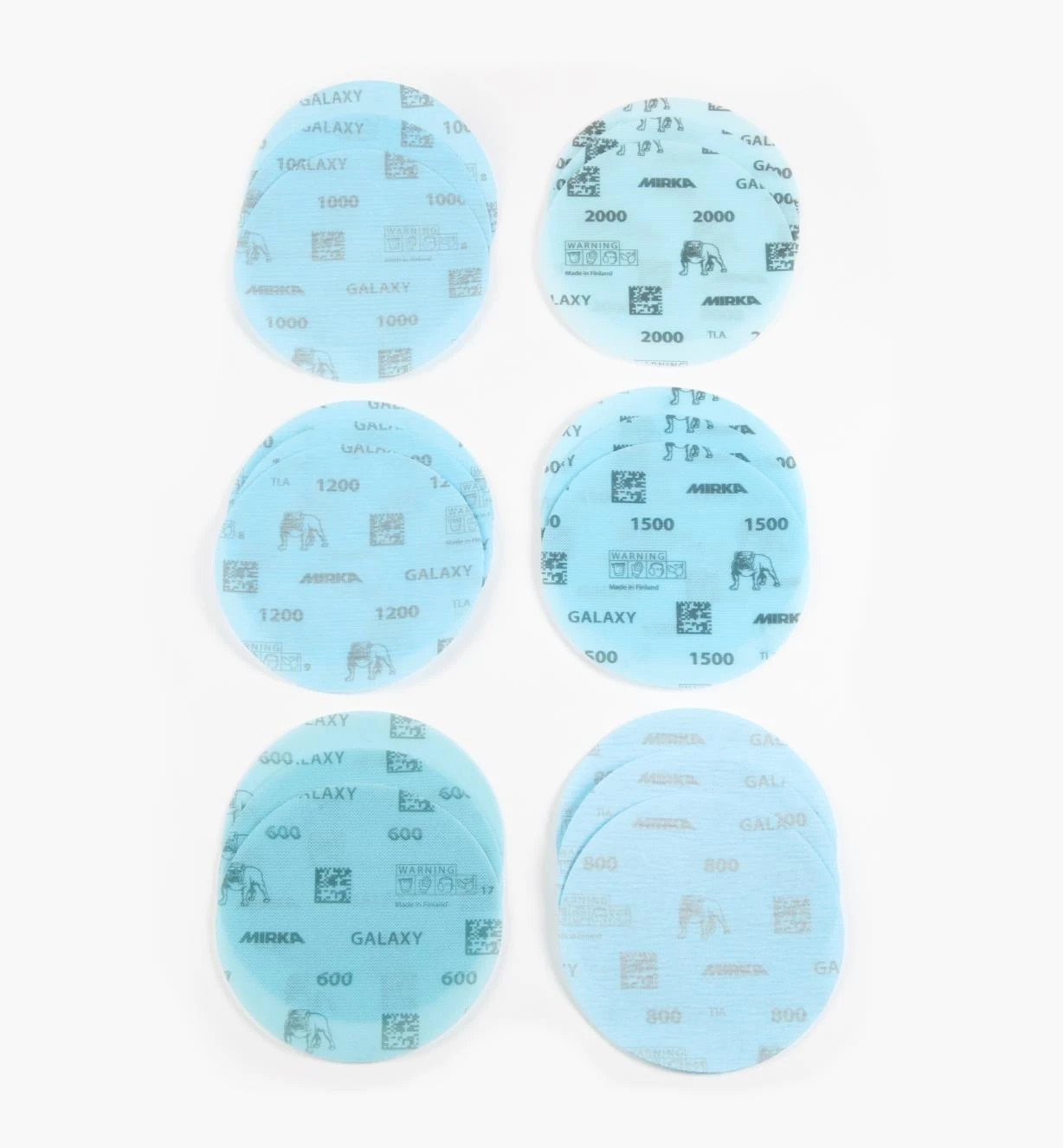 18-Pc. Sample Pack Of Mirka 5" Fine Galaxy Grip Discs 2 18-Pc. Sample Pack Of Mirka 5" Fine Galaxy Grip Discs - Image 2