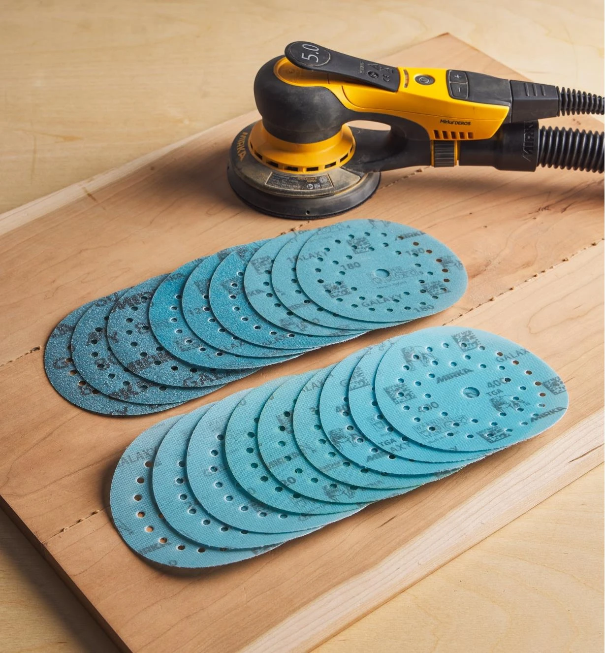 18-Pc. Sample Pack Of Mirka 5" Galaxy Multifit Grip Discs 2 18-Pc. Sample Pack Of Mirka 5" Galaxy Multifit Grip Discs - Image 2