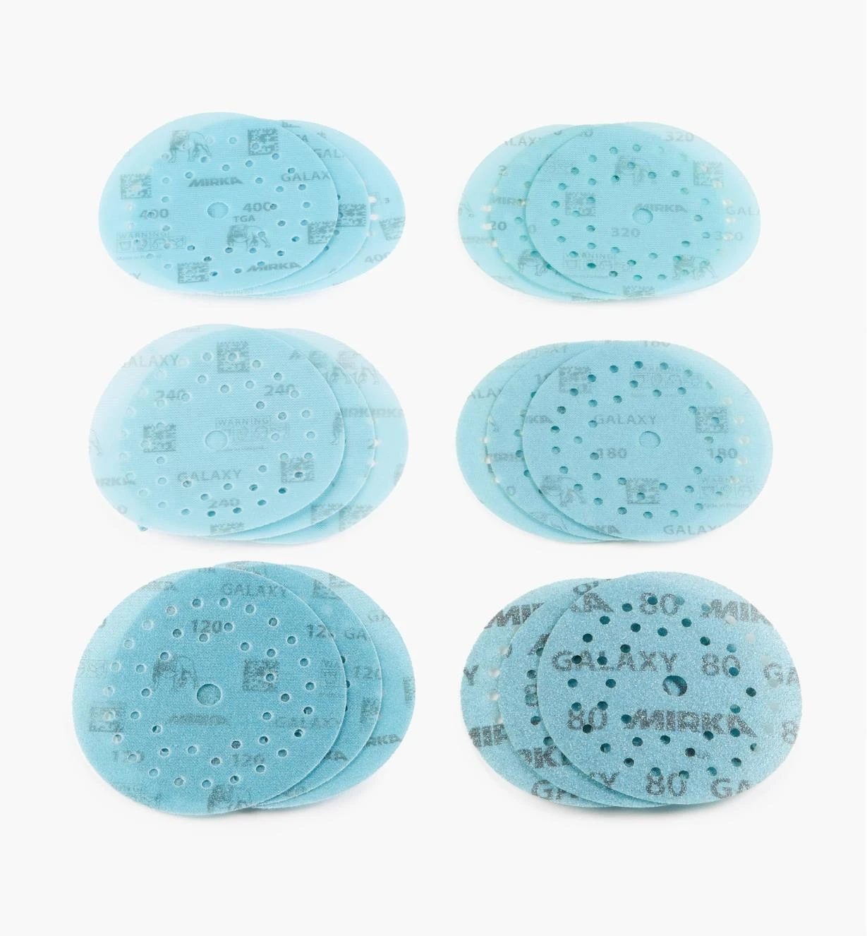 18-Pc. Sample Pack Of Mirka 5" Galaxy Multifit Grip Discs 1 18-Pc. Sample Pack Of Mirka 5" Galaxy Multifit Grip Discs