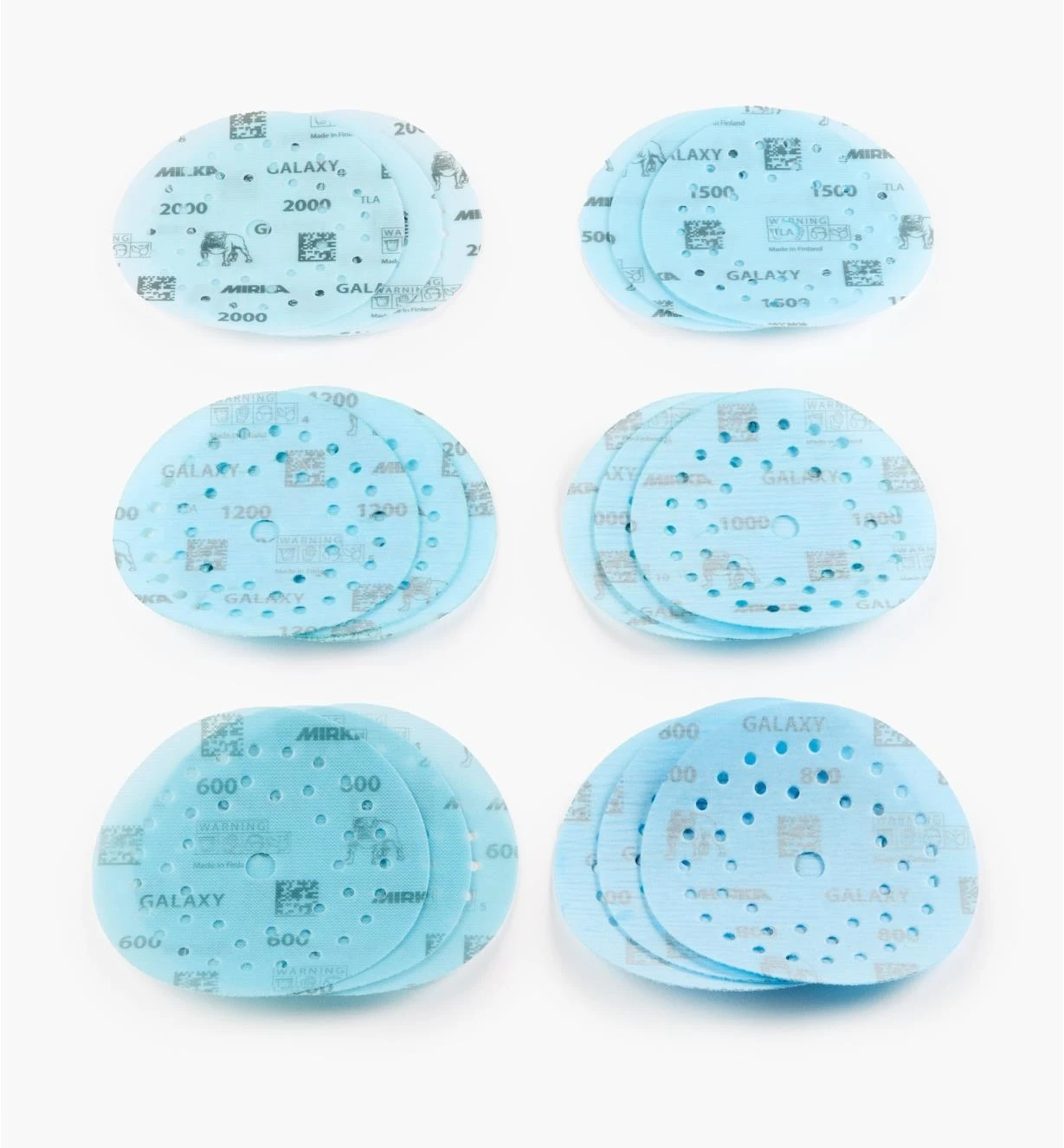 18-Pc. Sample Pack Of 5" Fine Galaxy Multifit Grip Discs 1 18-Pc. Sample Pack Of 5" Fine Galaxy Multifit Grip Discs