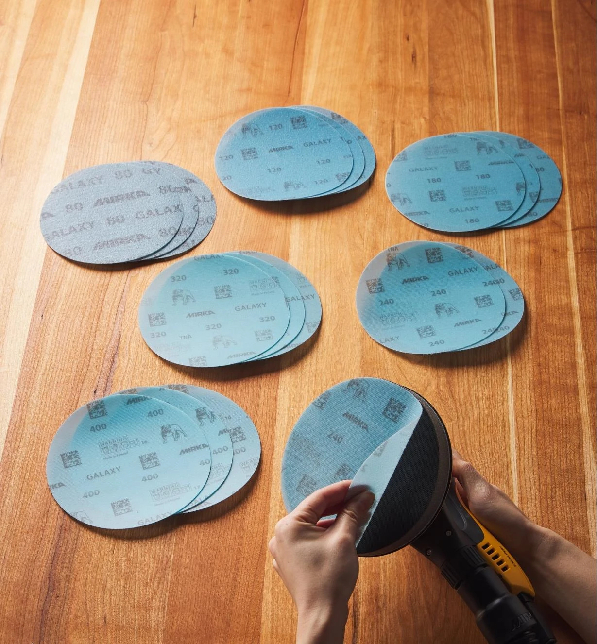 18-Pc. Sample Pack Of Mirka 6" Galaxy Grip Discs 2 18-Pc. Sample Pack Of Mirka 6" Galaxy Grip Discs - Image 2