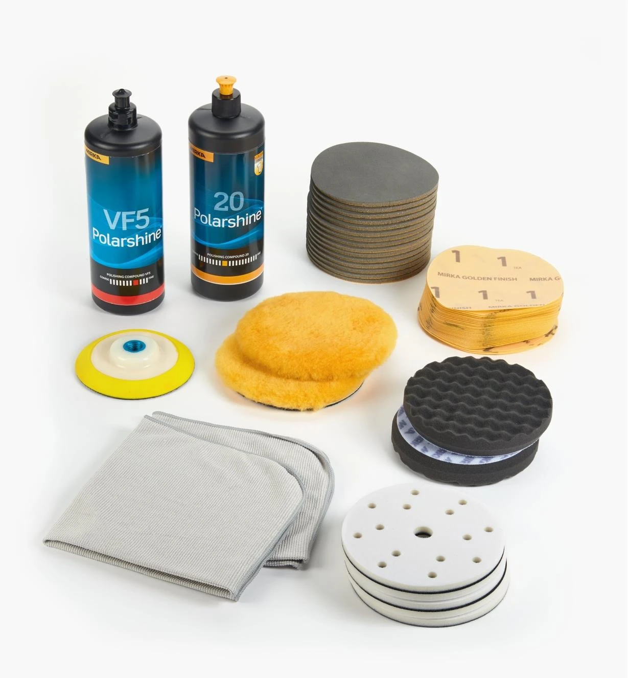 Mirka 6" Golden Finish Kit 1 Mirka 6" Golden Finish Kit