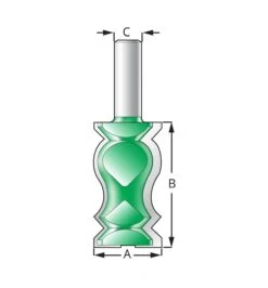 Crown Molding #2 Bit 5 Crown Molding #2 Bit -Lee Valley 16J5752 1 1 4 inch x 2 1 4 inch x 1 2 inch crown molding 2 bit i 02 r