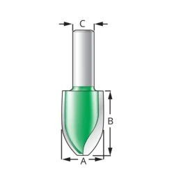 Vertical Cove Panel Raising Bit 5 Vertical Cove Panel Raising Bit -Lee Valley 16J6354 1 inch x 1 9 16 inch x 1 2 inch vertical cove panel raising bit i 02 r