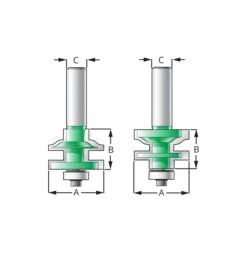 Ogee Rail & Stile Set 8 Ogee Rail & Stile Set -Lee Valley 16J6851 1 3 8 inch x 1 inch x 1 2 inch ogee rail stile set i 02 r