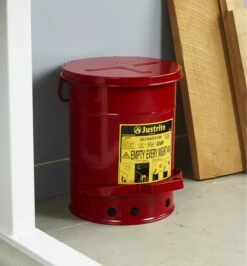 Metal Can For Flammable Waste -Lee Valley 22R7401 metal can for flammable waste u 0150