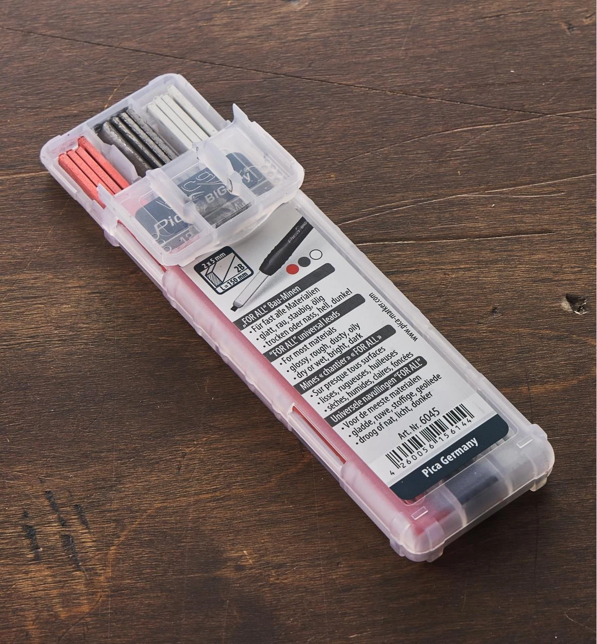 2B Pica Replacement Leads (Graphite/White/Red) 2 2B Pica Replacement Leads (Graphite/White/Red) - Image 2