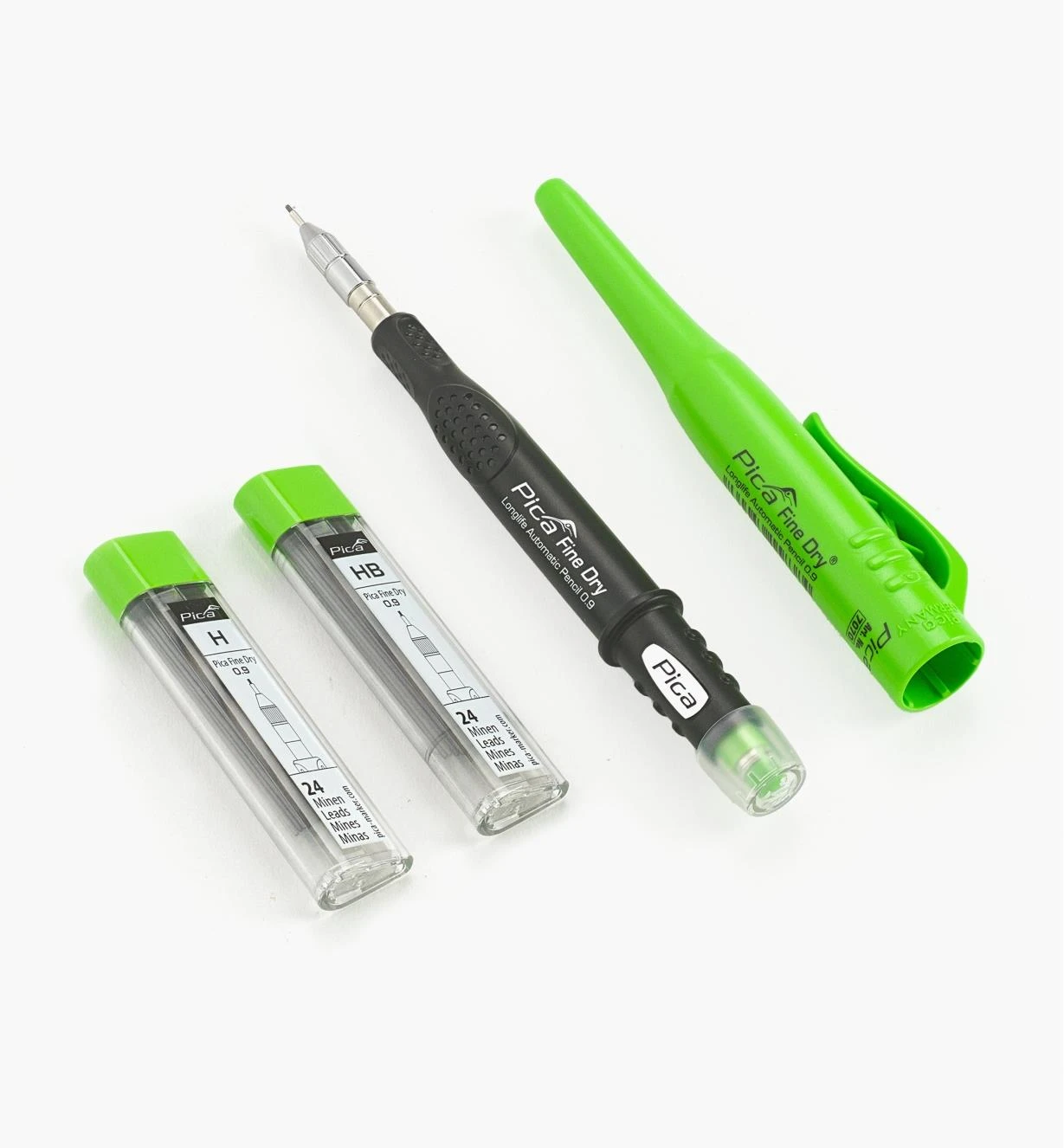 Pica Fine Dry 0.9mm Mechanical Pencil & 48 HB/H Leads Set 1 Pica Fine Dry 0.9mm Mechanical Pencil & 48 HB/H Leads Set