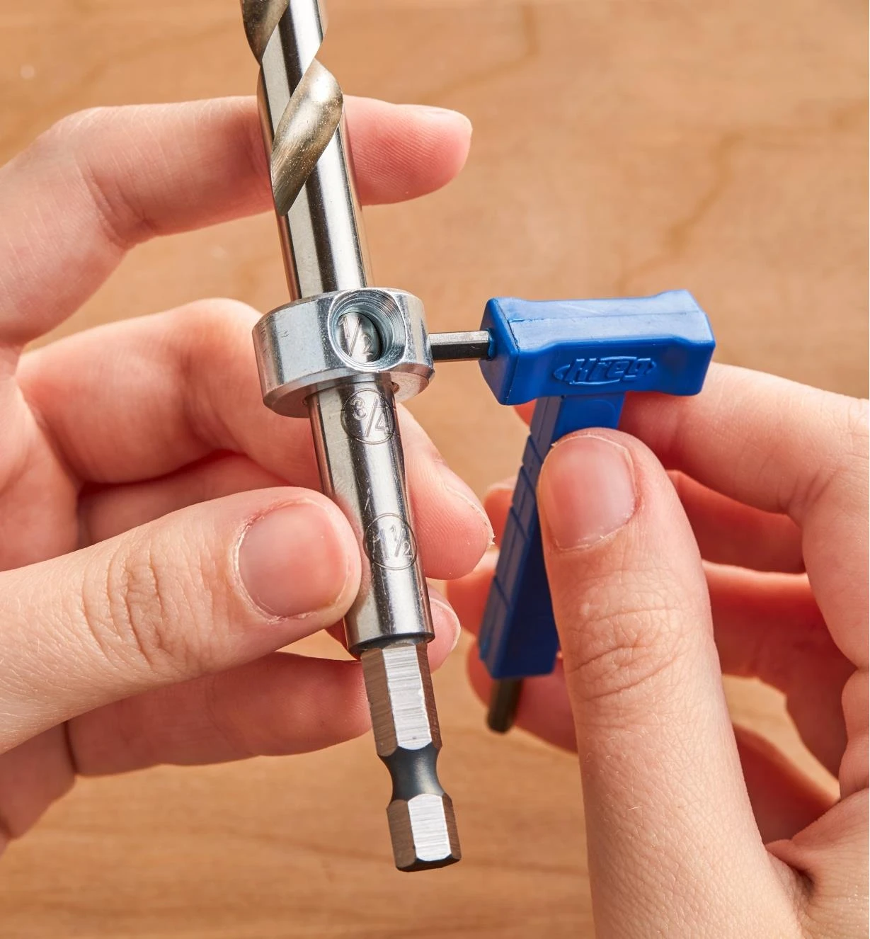 Kreg Easy-Set Step-Drill Bit, Depth Collar & Thickness Gauge 2 Kreg Easy-Set Step-Drill Bit, Depth Collar & Thickness Gauge - Image 2