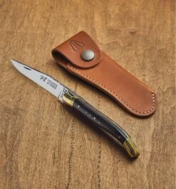 The Laguiole Knife With Leather Case
