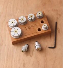 Beall IX (Internal Expanding) Collet Set 8 Beall IX (Internal Expanding) Collet Set -Lee Valley 44J0780 d 0002