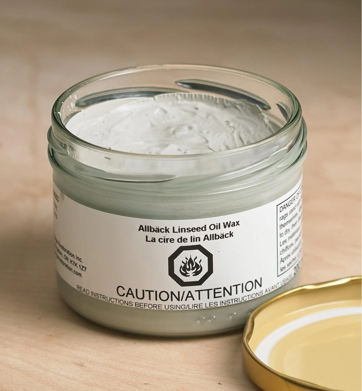 Allbäck Gray Linseed Oil Wax 2 Allbäck Gray Linseed Oil Wax - Image 2