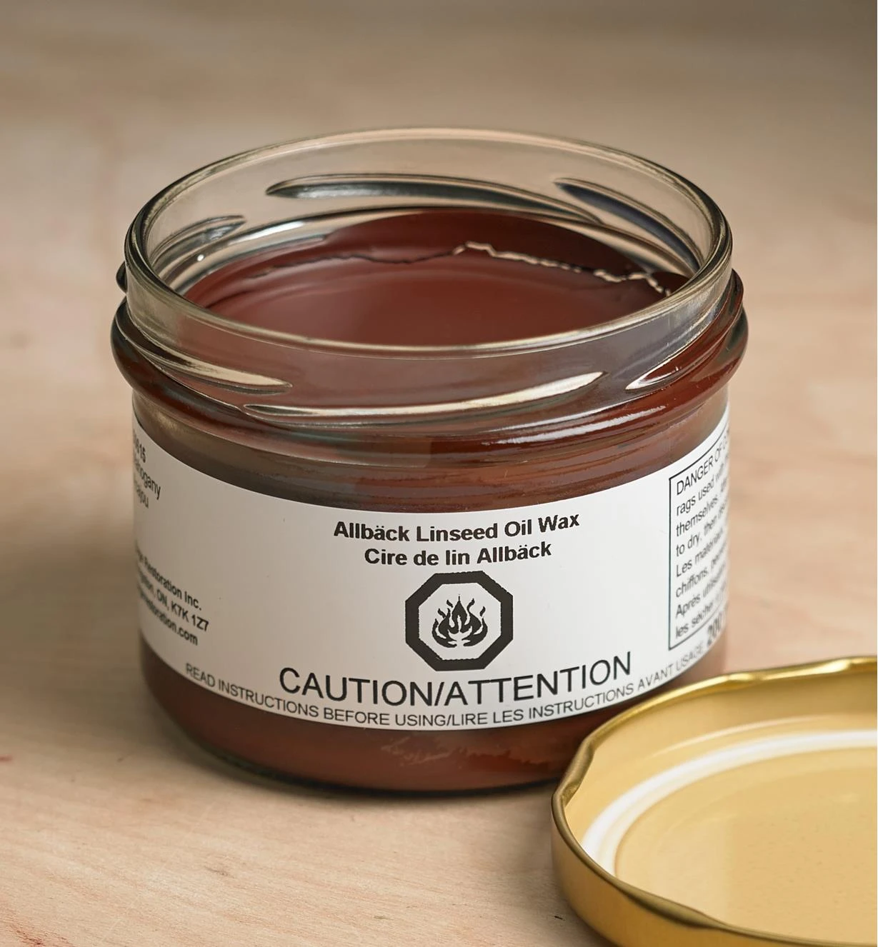 Allbäck Mahogany Linseed Oil Wax 2 Allbäck Mahogany Linseed Oil Wax - Image 2