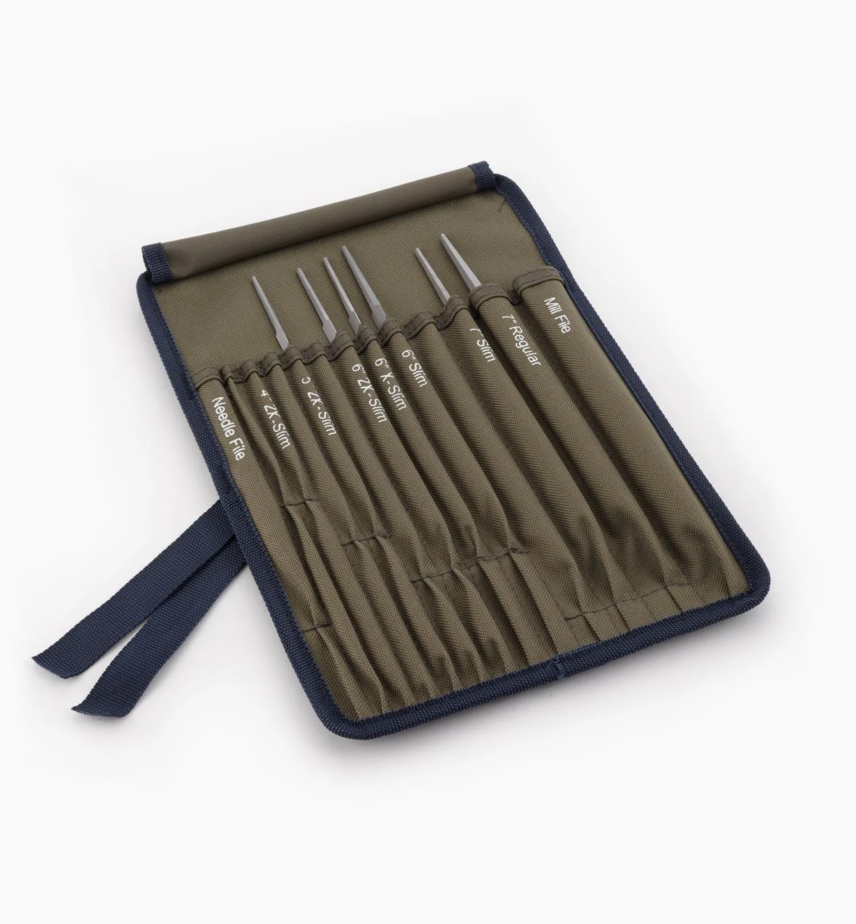 Set Of 6 Bahco Saw-Sharpening Files & Roll 2 Set Of 6 Bahco Saw-Sharpening Files & Roll - Image 2