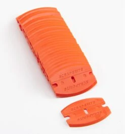Curved Orange Plastic Razor Blades 3 Curved Orange Plastic Razor Blades -Lee Valley 86K0352 f 0087