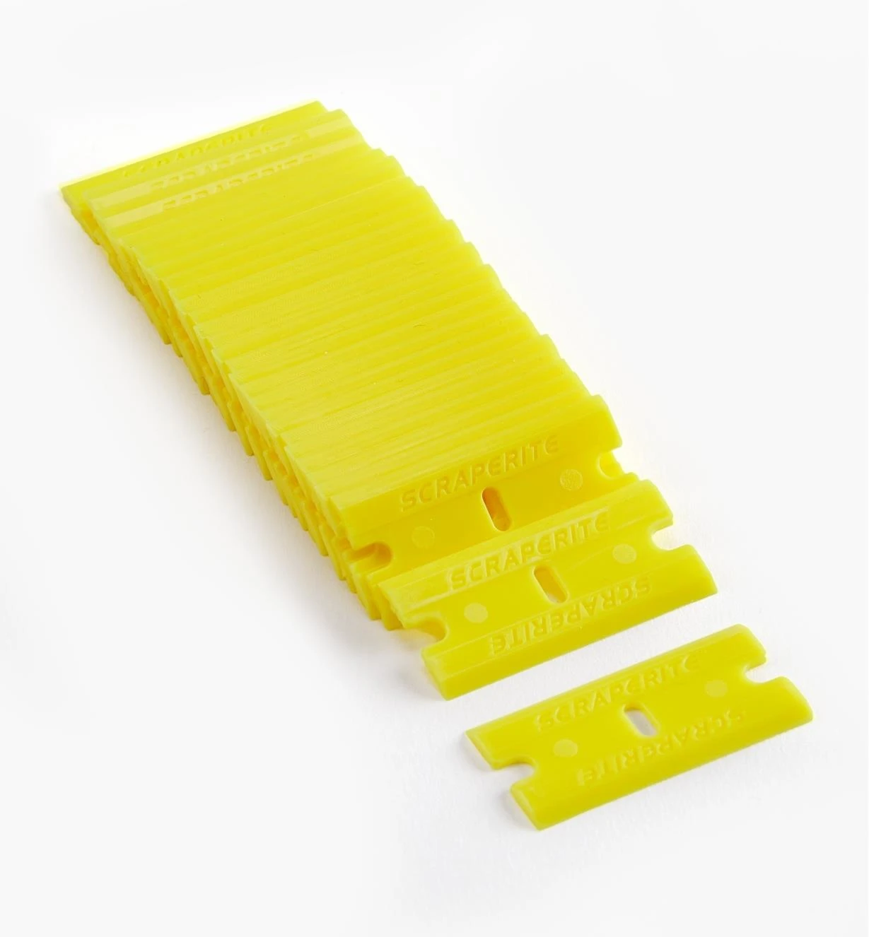 Yellow Plastic Razor Blades 2 Yellow Plastic Razor Blades - Image 2