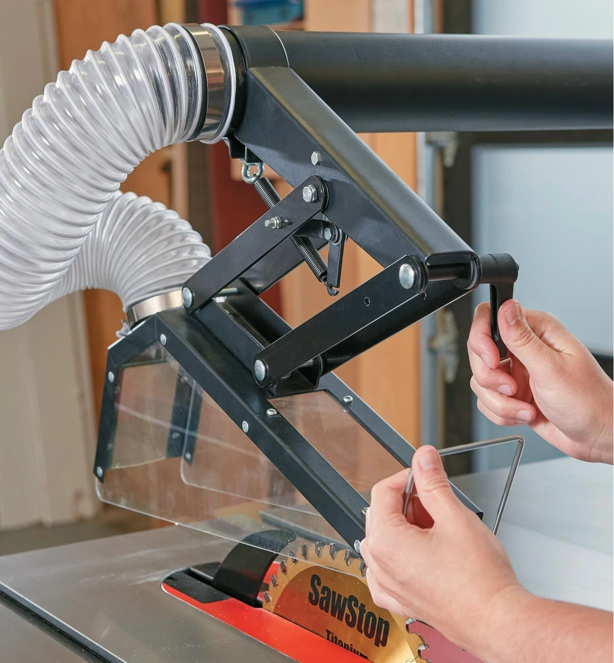 SawStop TSG-FDC Floating Overarm Dust Collection Guard 2 SawStop TSG-FDC Floating Overarm Dust Collection Guard - Image 2