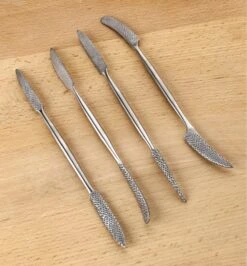 Stainless-Steel Hand-Stitched Riffler Set