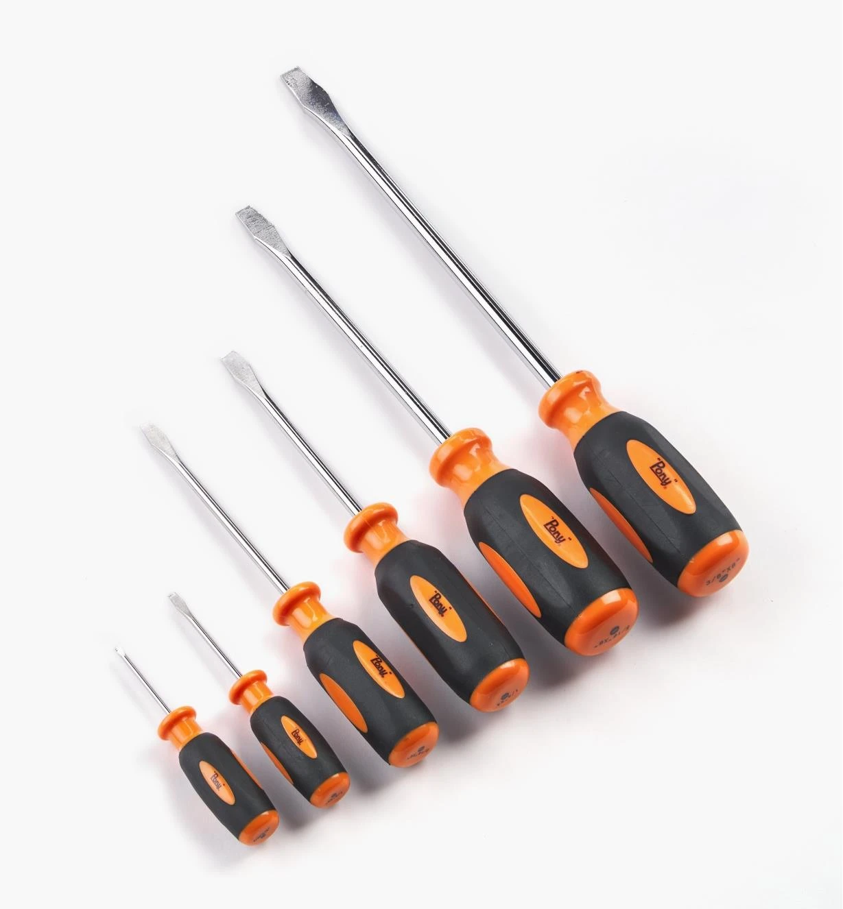 Set Of 6 Slot Screwdrivers, #0 - #12 Screws 1 Set Of 6 Slot Screwdrivers, #0 - #12 Screws