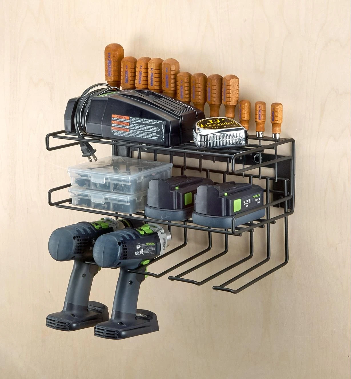 Wall-Mount Tool Storage Rack 1 Wall-Mount Tool Storage Rack