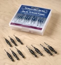 Set Of 10 Countersink/Counterbore Pilot Bits 6 Set Of 10 Countersink/Counterbore Pilot Bits -Lee Valley 99W8720 set of 10 countersink counterbore pilot bits d 4538