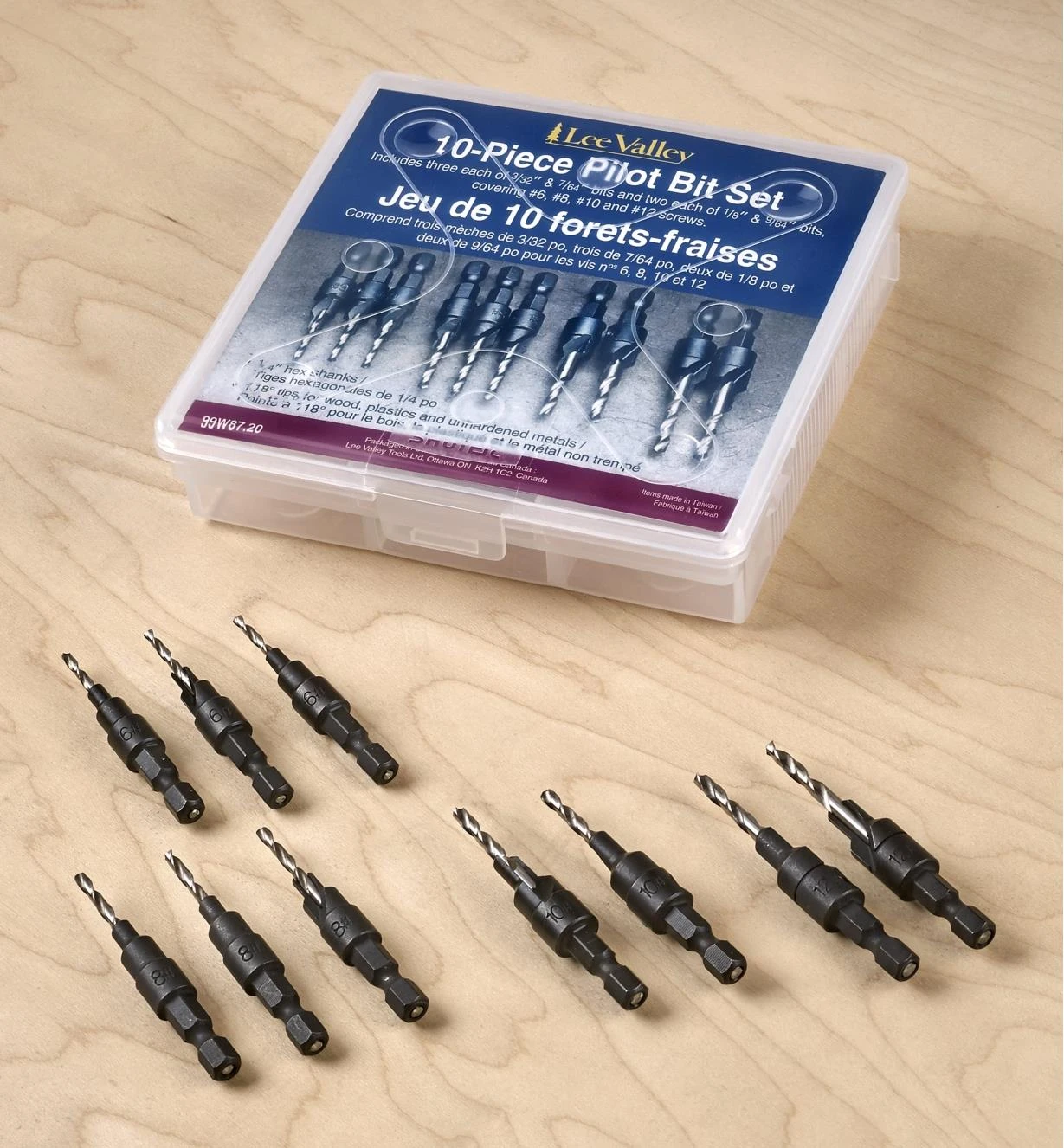 Set Of 10 Countersink/Counterbore Pilot Bits 2 Set Of 10 Countersink/Counterbore Pilot Bits - Image 2