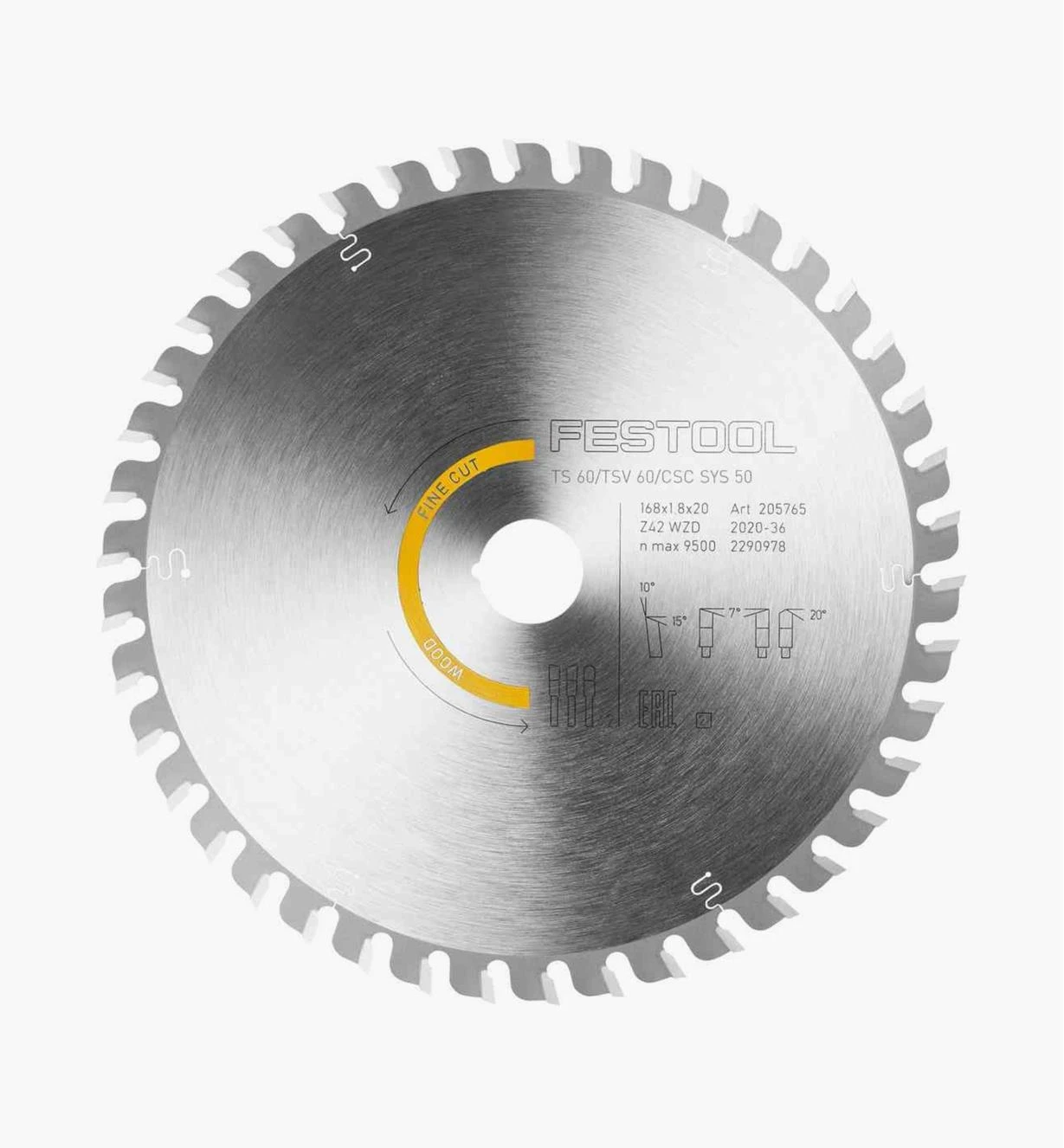 Wood Fine-Cut Blade For Festool TS 60 K Plunge-Cut Saw 1 Wood Fine-Cut Blade For Festool TS 60 K Plunge-Cut Saw