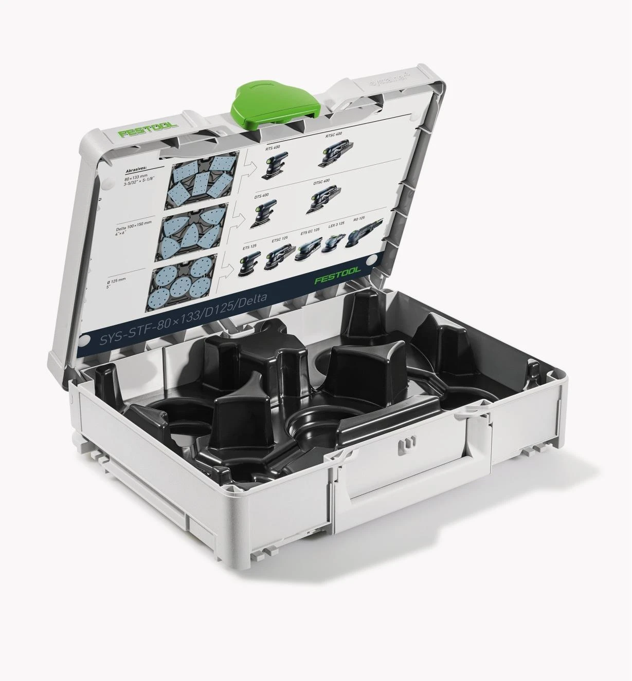 Festool Systainer³ Case With Insert For 80 × 133/D125/Delta Abrasives 2 Festool Systainer³ Case With Insert For 80 × 133/D125/Delta Abrasives - Image 2