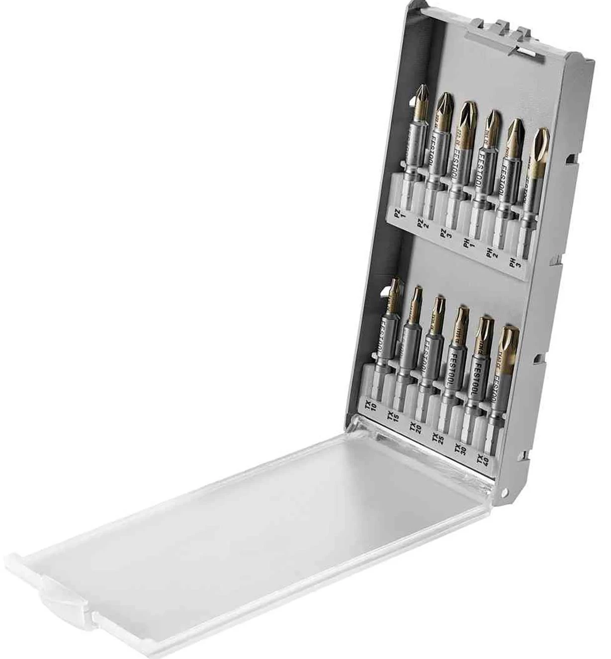 12-Pc. Festool 50mm Bit Cassette 1 12-Pc. Festool 50mm Bit Cassette