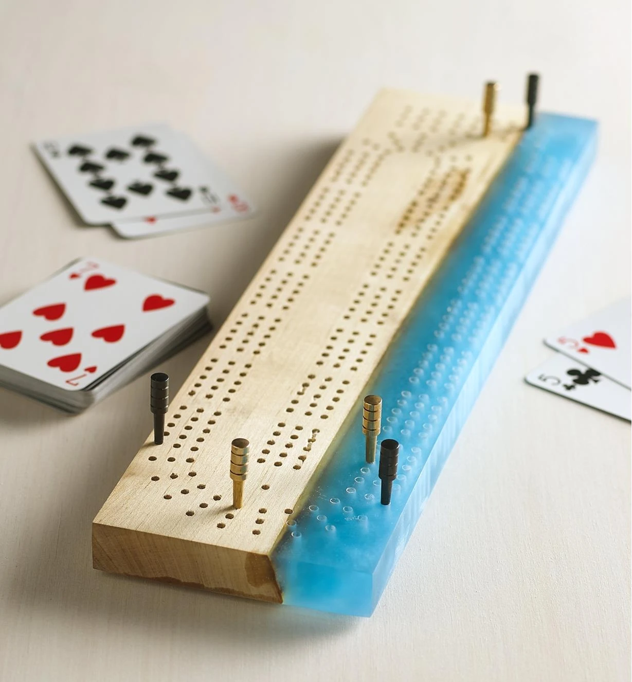 Lee Valley Make It Yourself Cribbage Board Kit 2 Lee Valley Make It Yourself Cribbage Board Kit - Image 2