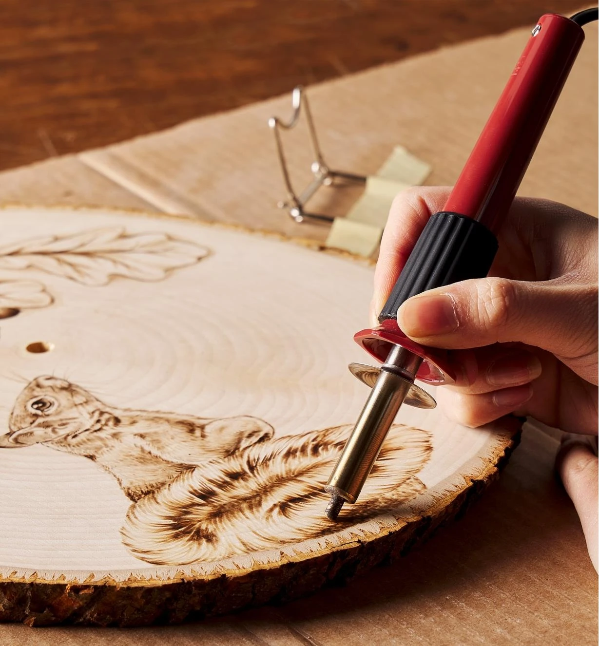 Make It Yourself Pyrography Clock & Coasters Kit 2 Make It Yourself Pyrography Clock & Coasters Kit - Image 2