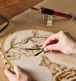 Make It Yourself Pyrography Clock & Coasters Kit 9 Make It Yourself Pyrography Clock & Coasters Kit -Lee Valley mk103 lee valley make it yourself pyrography clock and coasters kit u 0204