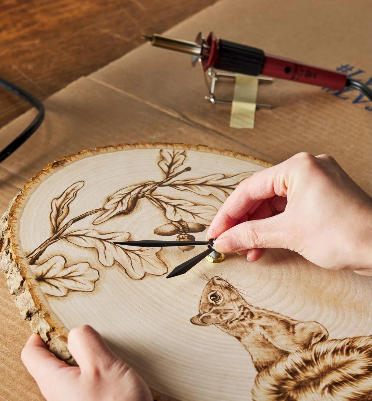Make It Yourself Pyrography Clock & Coasters Kit 4 Make It Yourself Pyrography Clock & Coasters Kit - Image 4