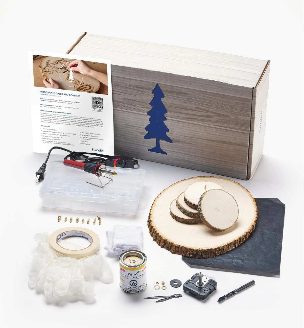 Make It Yourself Pyrography Clock & Coasters Kit 6 Make It Yourself Pyrography Clock & Coasters Kit - Image 6